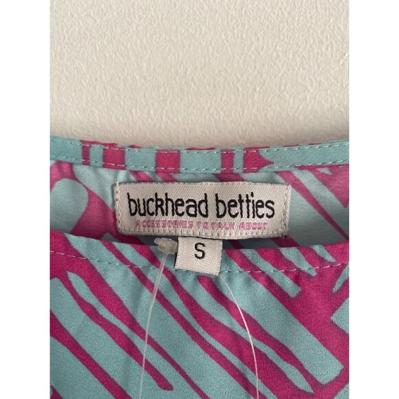 NWT Buckhead Betties "Twill Do Pink" Courtney Dress Bell Sleeve Size S - Picture 3 of 7